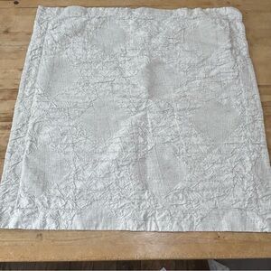 Crate & Barrel Cotton Linen Crinkle Texture Euro Pillow Sham